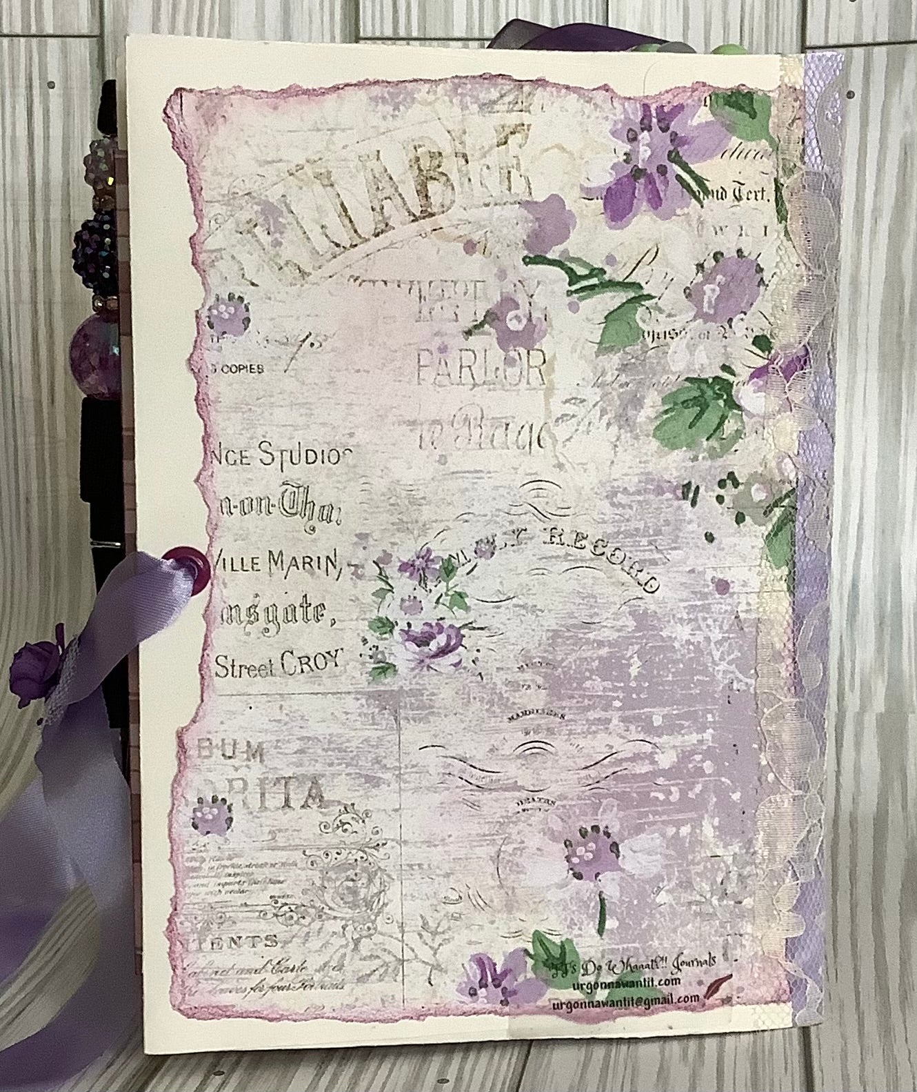 Lavender Envelope Journal