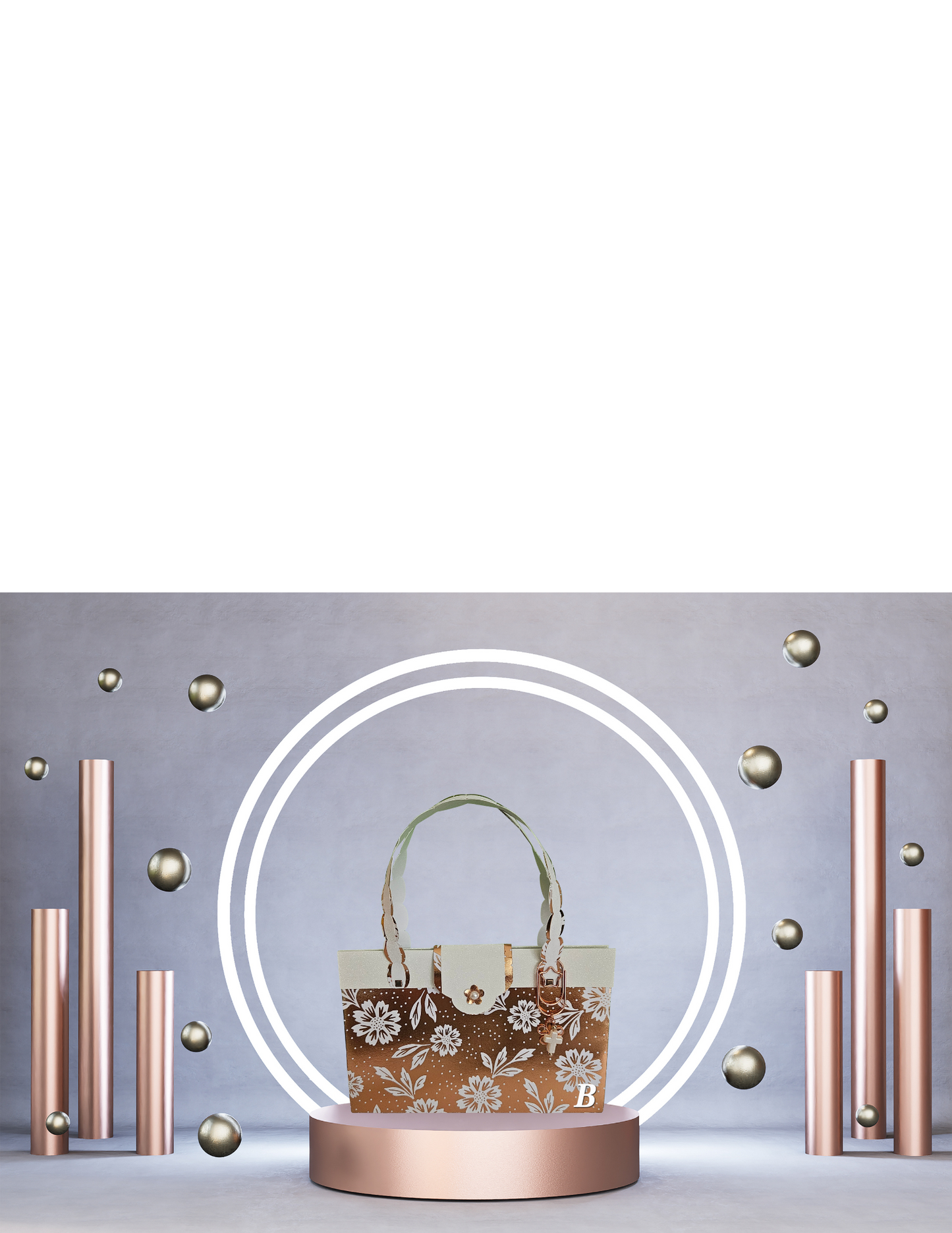 Handmade Paper Purse RG & W