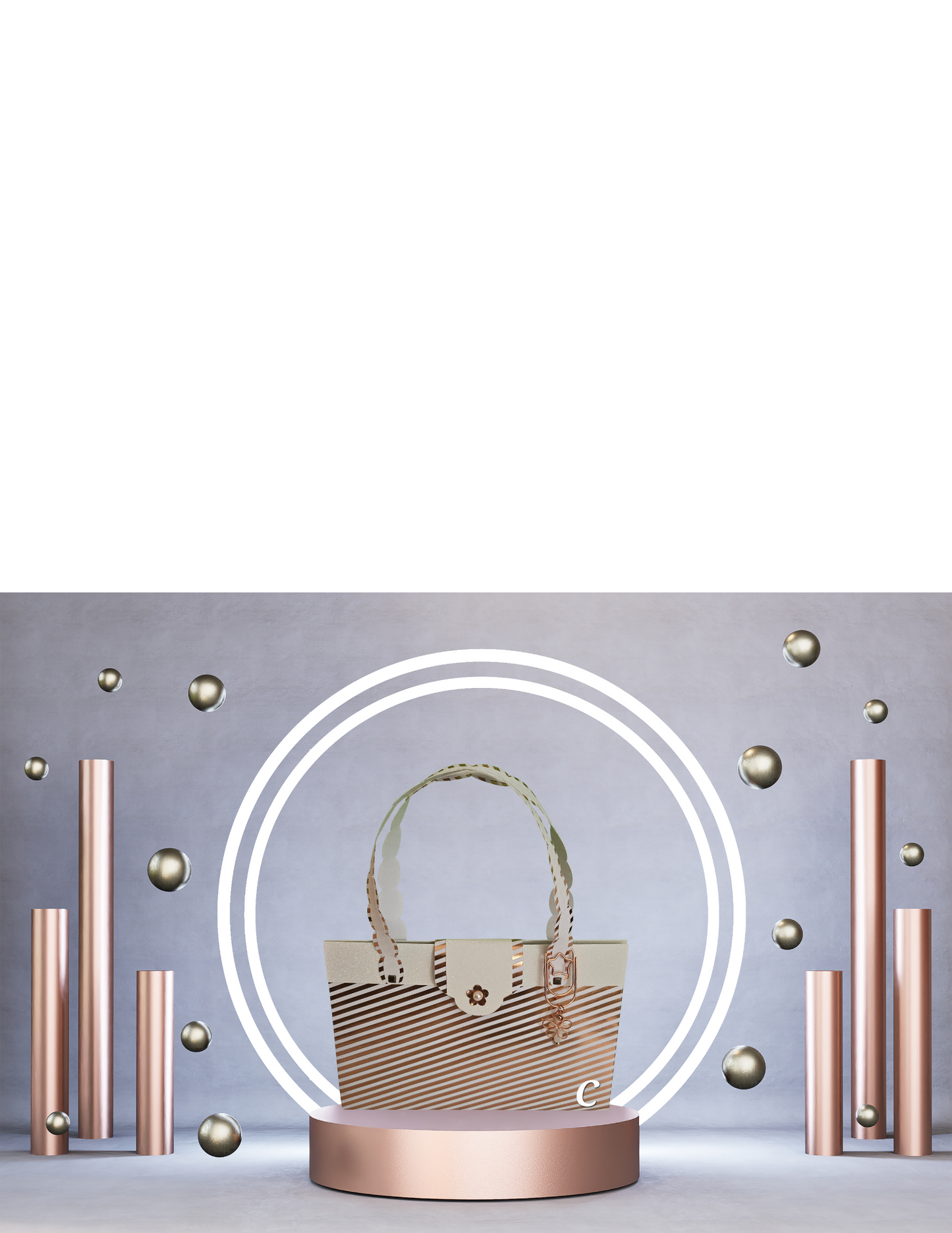 Handmade Paper Purse RG & W